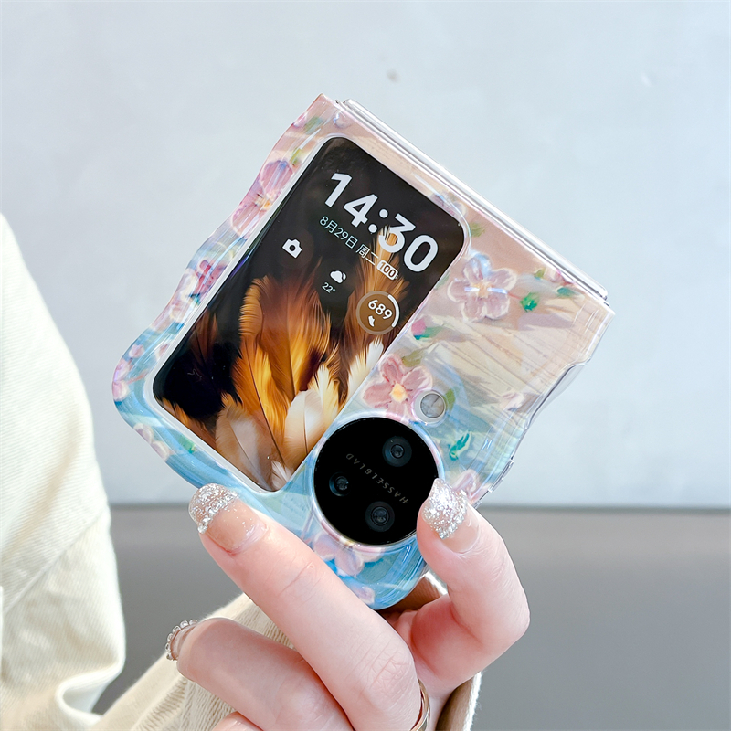Bao Da Điện Thoại Nắp Gập Chống Rơi Vẽ Họa Tiết graffiti Cho oppo find n3 flip oppo find n2 Ốp