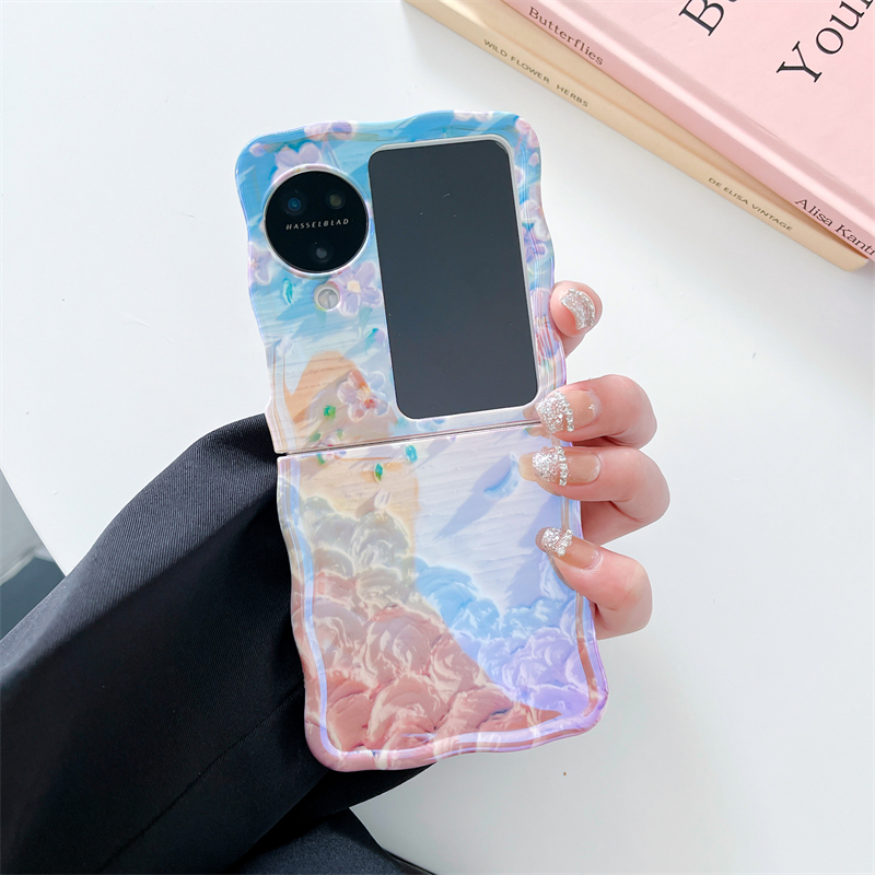 Bao Da Điện Thoại Nắp Gập Chống Rơi Vẽ Họa Tiết graffiti Cho oppo find n3 flip oppo find n2 Ốp
