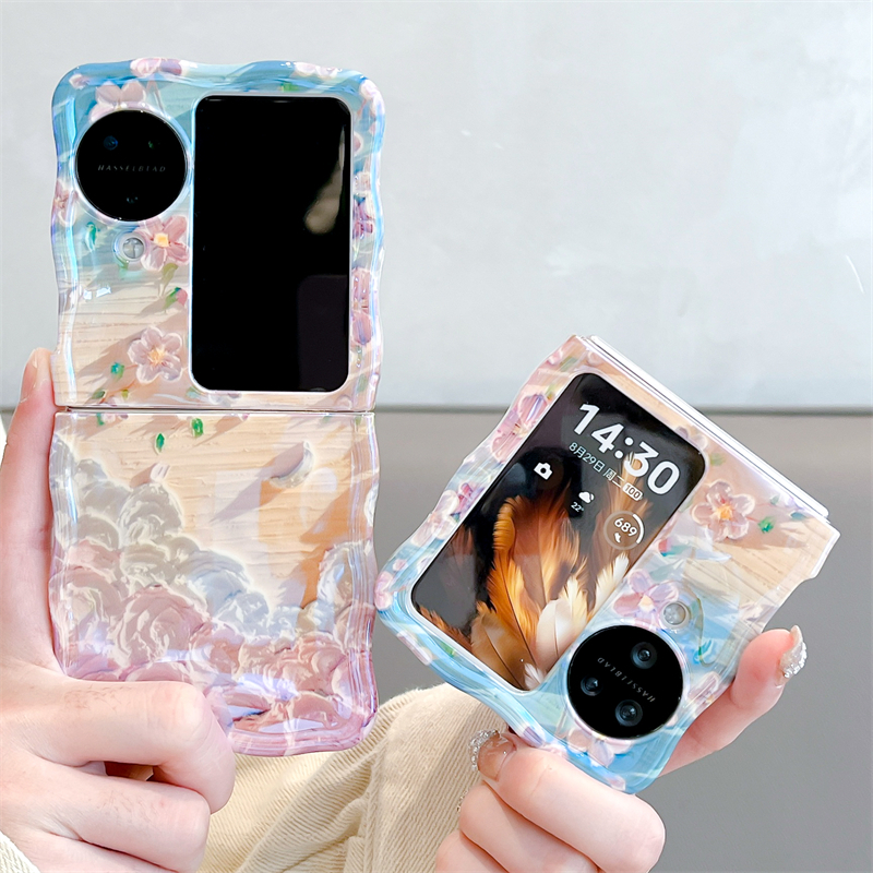 Bao Da Điện Thoại Nắp Gập Chống Rơi Vẽ Họa Tiết graffiti Cho oppo find n3 flip oppo find n2 Ốp