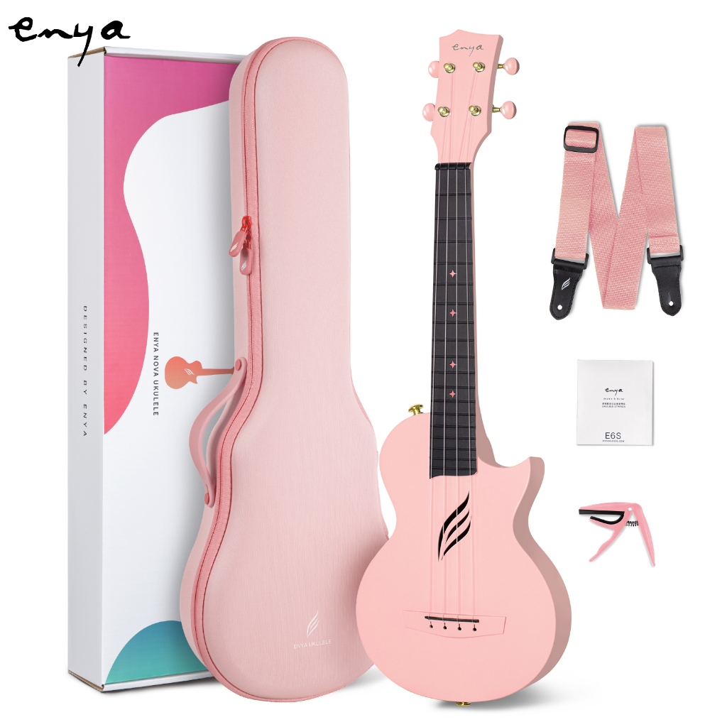 Đàn Ukulele du lịch bằng sợi Carbon Enya Concert Nova U 23 ’ ’ với Bộ dành cho người mới bắt đầu bao