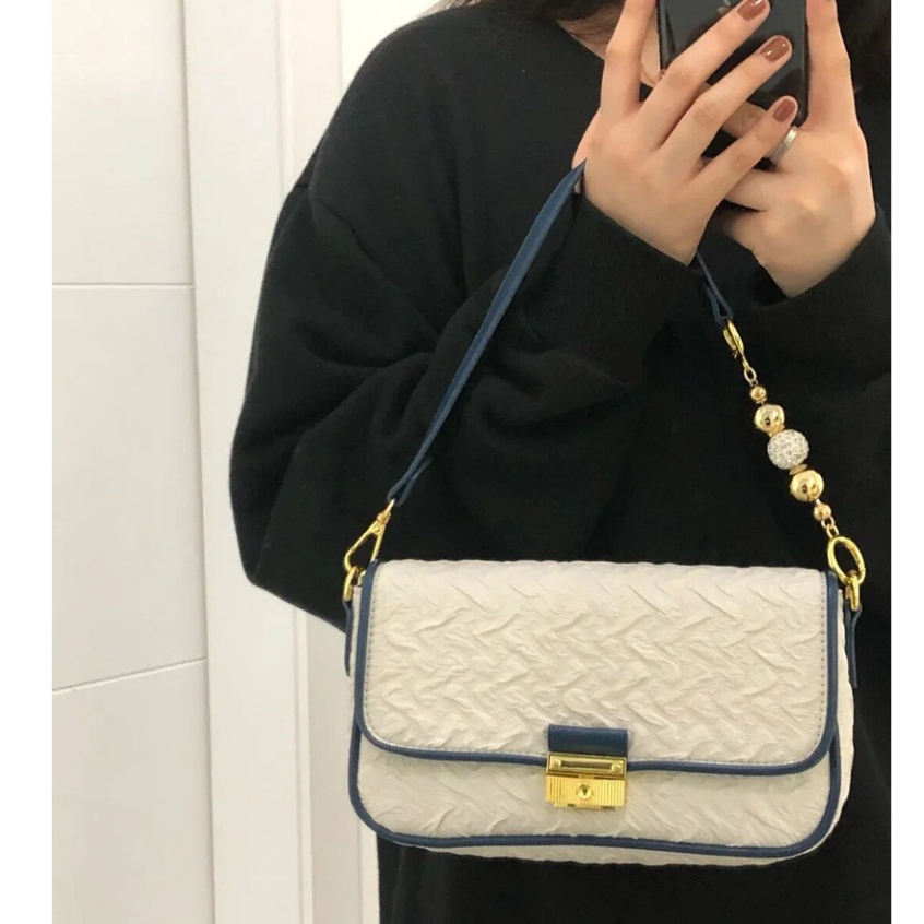 SUPERCUTE Túi Đeo Chéo Vai Bằng Chất Liệu nylon Phối Màu Tương Phản Thời Trang Cao Cấp