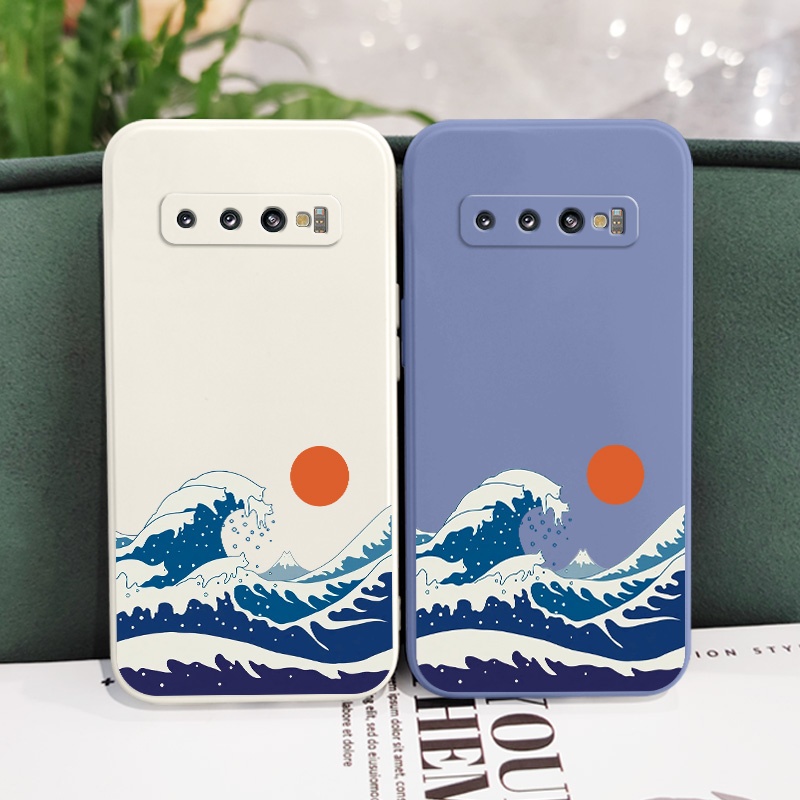 Ốp Điện Thoại Mềm Hình Mèo Gợn Sóng Cho samsung galaxy s10 s10e plus s9 plus