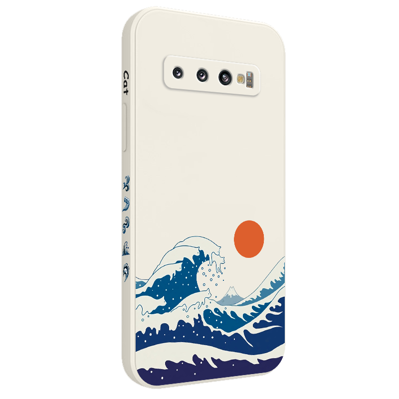 Ốp Điện Thoại Mềm Hình Mèo Gợn Sóng Cho samsung galaxy s10 s10e plus s9 plus