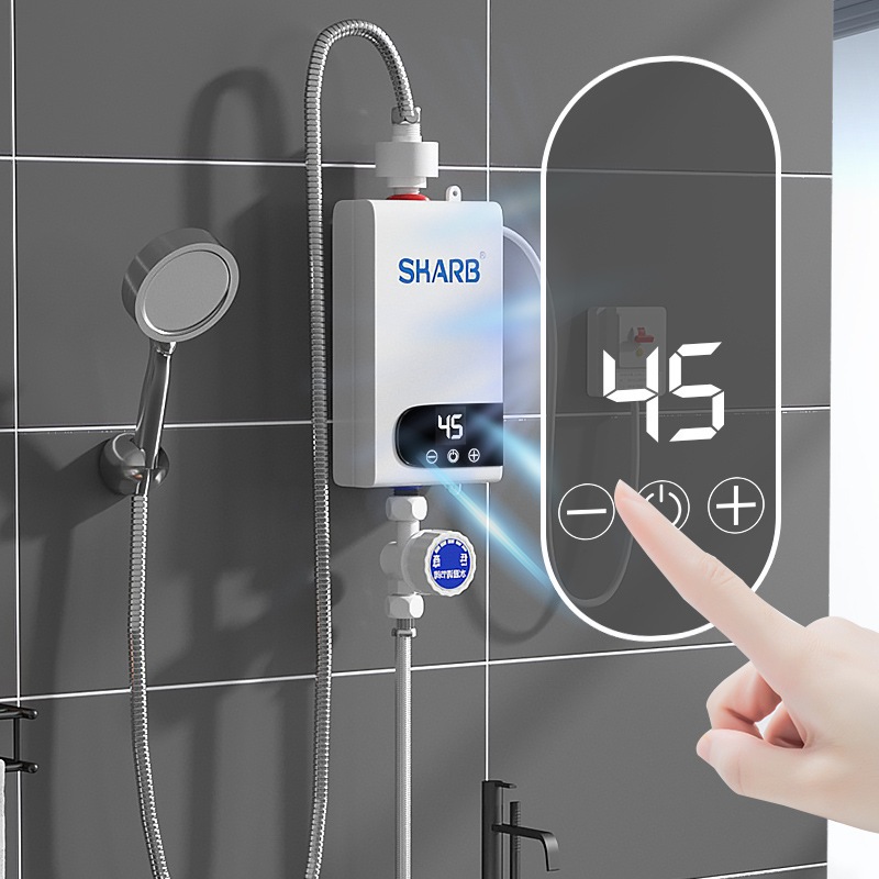 ReadyGo Có hàng sẵn 220V Điện Tankless Máy Nước Nóng 4500W Liền Cho Nhà Tắm Vệ Sinh Phích Cắm Châu Âu