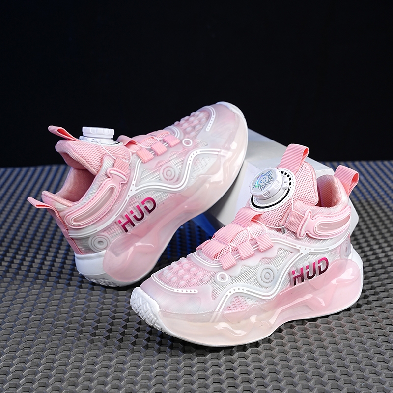 Giày Bóng Rổ Có Dây Cột Và Nút Xoay size 28-40 Dành Cho Bé Trai Bé Gái