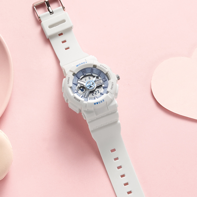 Disney MK-15057 Đồng Hồ Điện Tử Thể Thao Màn Hình Phát Quang Chống Thấm Nước 50M