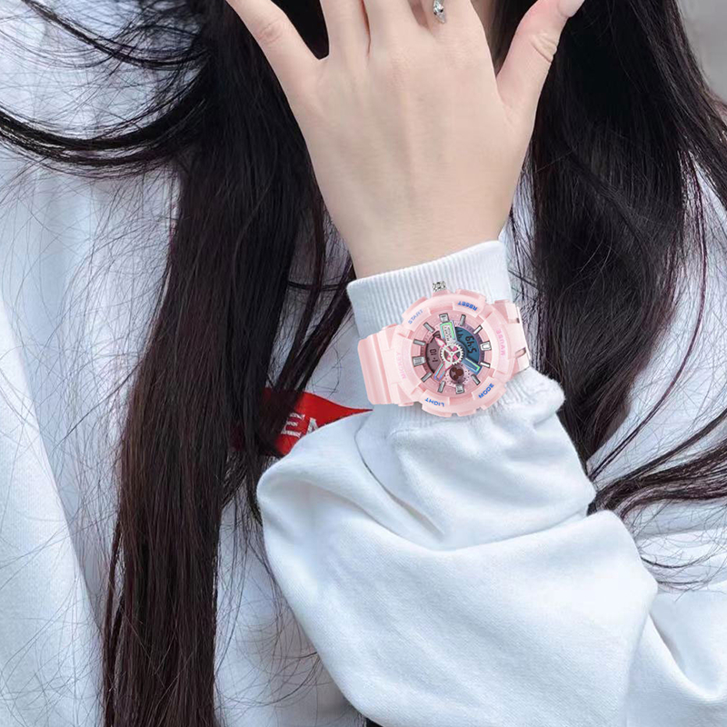 Disney MK-15141W Đồng Hồ Điện Tử Thể Thao Màn Hình Dạ Quang Chống Thấm Nước 50M