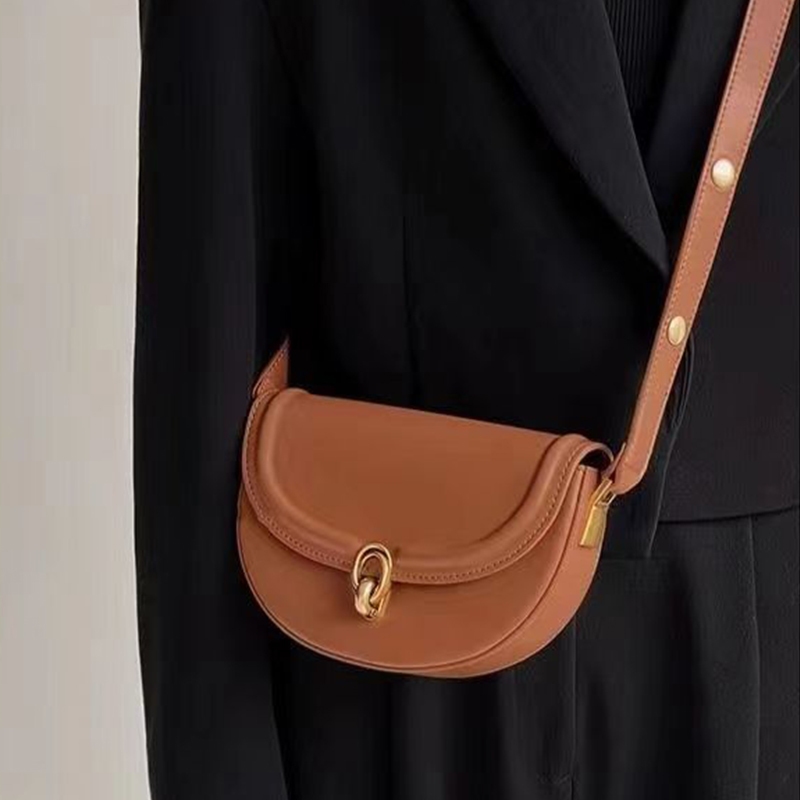 Túi Da pu Đeo Chéo Màu Trơn Thời Trang Cho Nữ