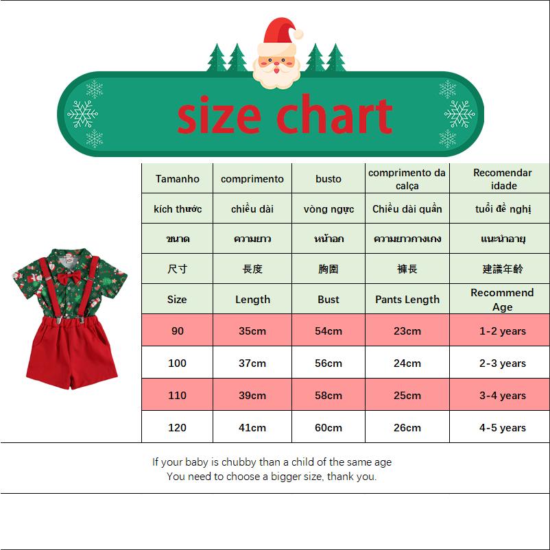 Bcbl Bộ Áo Sơ Mi Ngắn Tay + Quần short 2 Dây Họa Tiết Ông Già Noel Giáng Sinh Cho Bé Trai