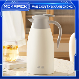 Ấm siêu tốc đun nước, ấm siêu tốc inox 2l, đun sôi cực nhanh mokapick