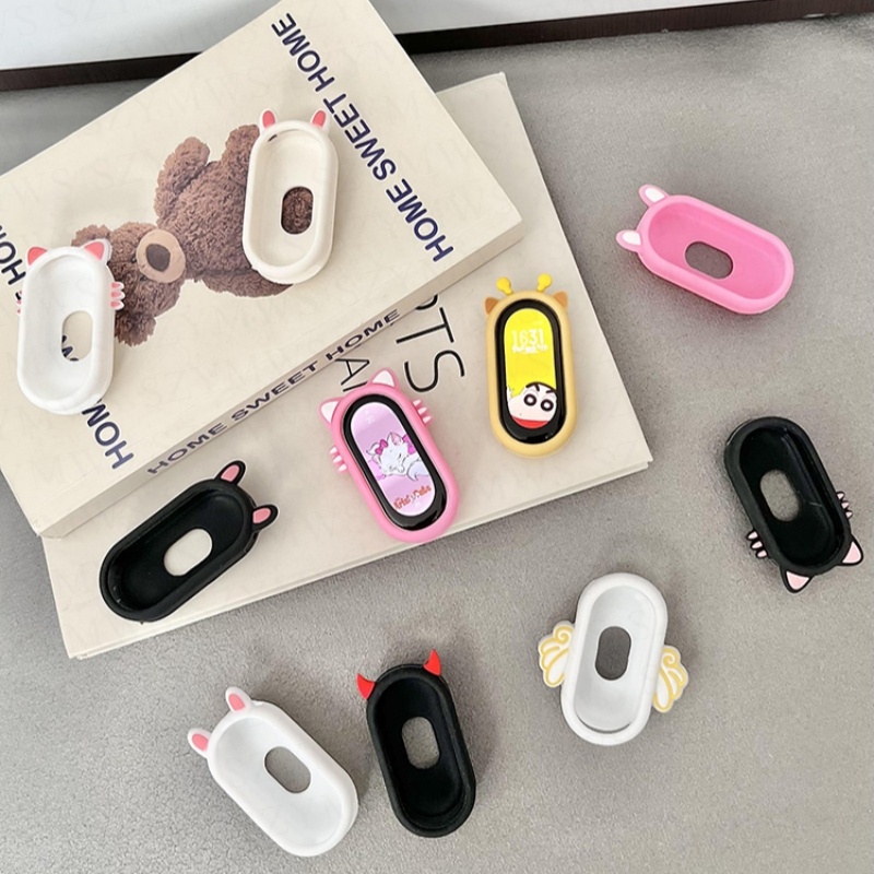 Silicone Ốp Silicon Họa Tiết Hoạt Hình Bảo Vệ Màn Hình Cho xiaomi mi band 8 miband 8