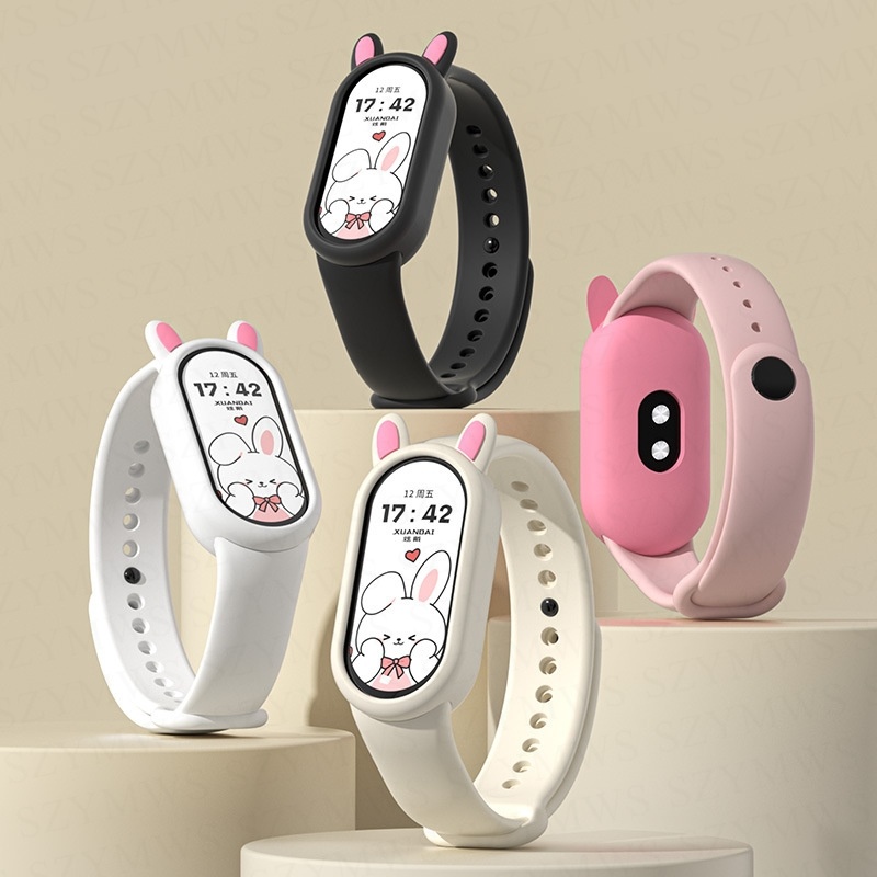 Silicone Ốp Silicon Họa Tiết Hoạt Hình Bảo Vệ Màn Hình Cho xiaomi mi band 8 miband 8