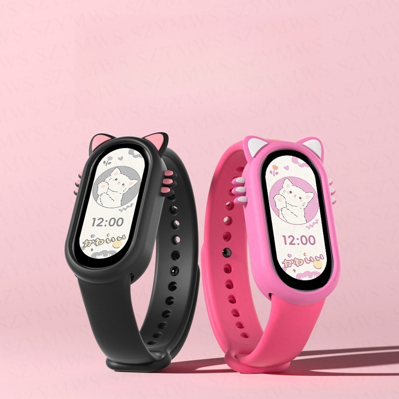 Silicone Ốp Silicon Họa Tiết Hoạt Hình Bảo Vệ Màn Hình Cho xiaomi mi band 8 miband 8