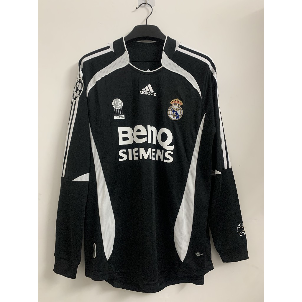 2006-07 Real -Mad-rid 3rd Away  Áo bóng đá dài tay áo T-shirt S-2XL * Chất lượng cao * T-shirt