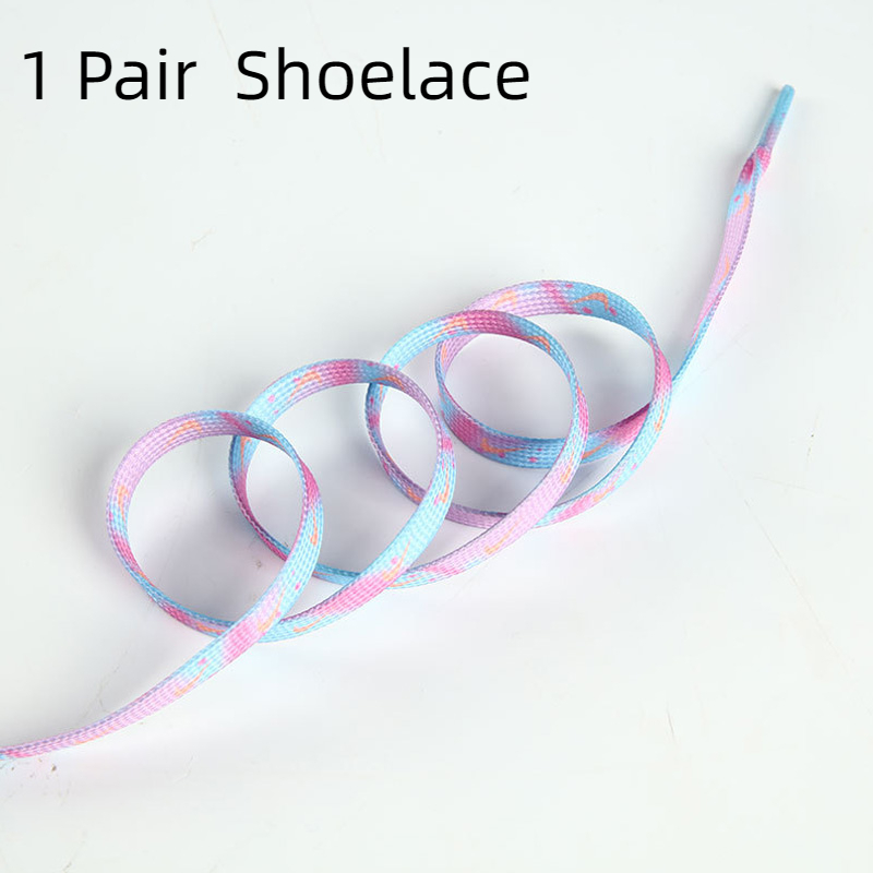 Dây Giày Phẳng Co Giãn Nhiều Màu Sắc Thời Trang Mùa Hè Cá Tính Cho Nam Và Nữ