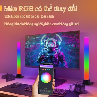 Thanh đèn Led RGB CHUANGYANG nháy theo nhạc Cổng USB Điều chỉnh RGB bằng ứng dụng điện thoại