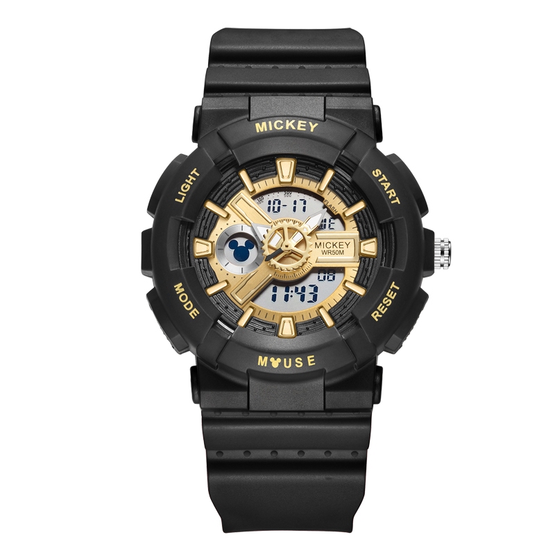 Disney MK-15057 Đồng Hồ Điện Tử Thể Thao Màn Hình Phát Quang Chống Thấm Nước 50M