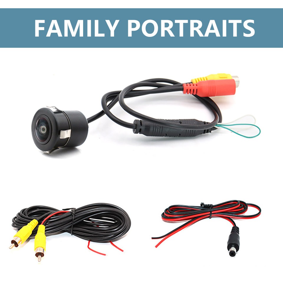 Smartour  Ống kính mắt cá 170 độ CCD Camera lùi phía sau ô tô có đường đỗ xe Camera dự phòng tầm nhìn ban đêm HD