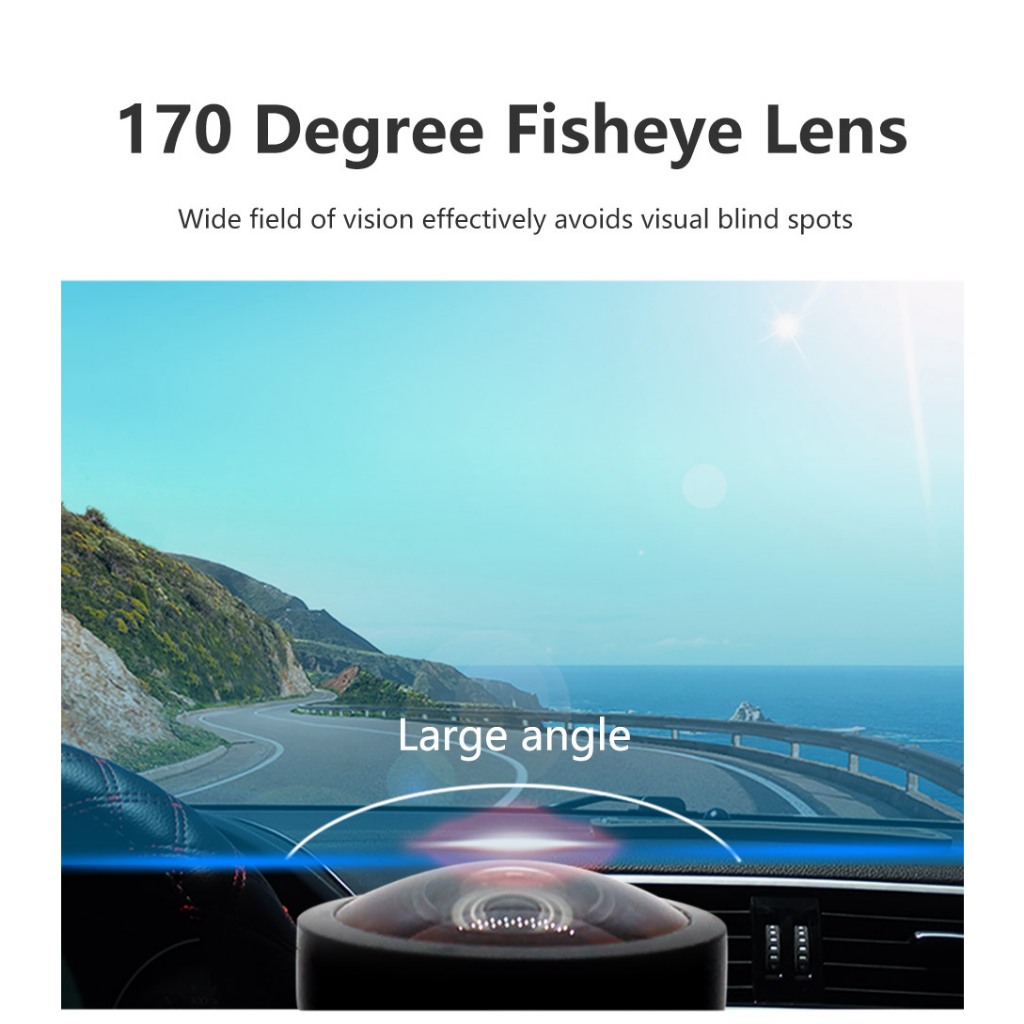 Smartour  Ống kính mắt cá 170 độ CCD Camera lùi phía sau ô tô có đường đỗ xe Camera dự phòng tầm nhìn ban đêm HD