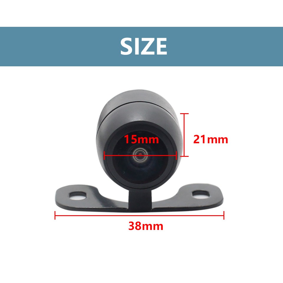 Smartour  Ống kính mắt cá 170 độ CCD Camera lùi phía sau ô tô có đường đỗ xe Camera dự phòng tầm nhìn ban đêm HD