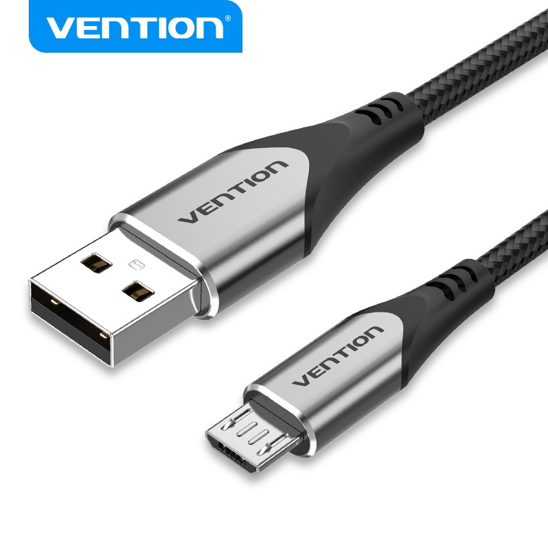 Sạc nhanh Vention 2A Micro USB Dây ruyền dữ liệu bện nylon dành cho Android