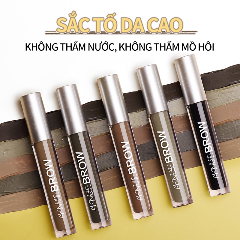 Bộ đôi Gel Kẻ Lông Mày Kimuse Chống Nước Lâu Phai 5 Màu Sắc Tùy Chọn 2PCS