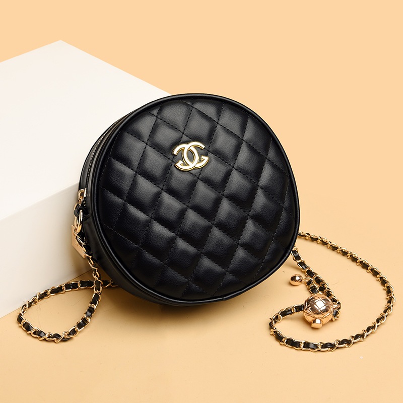 CC Túi Da Tròn Đeo Chéo Thời Trang Dành Cho Nữ