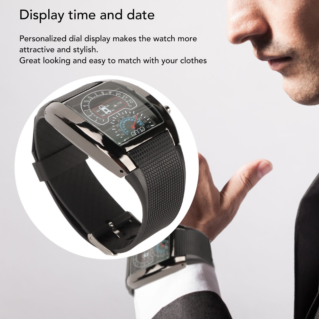 Màn hình LED Đồng hồ hàng không đeo tay có độ chính xác cao thoải mái với màn hiển thị ngày và giờ UPONE