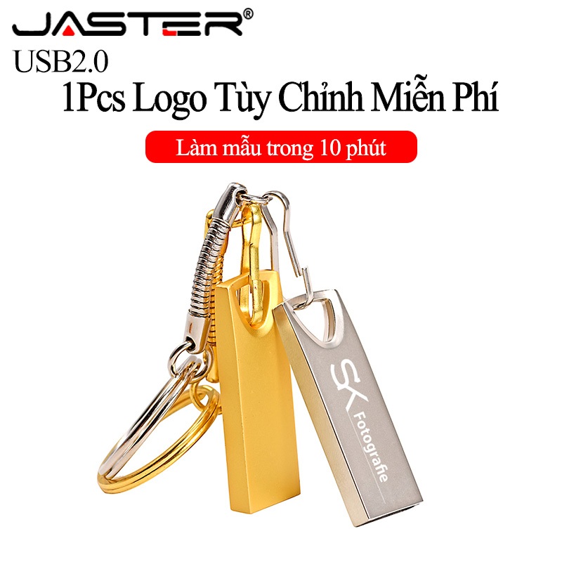 Jaster key chain quà tặng kim loại ổ đĩa flash usb 2.0 128gb miễn phí logo tùy chỉnh ổ bút 64gb quà tặng cho trẻ em pendrive 32gb khắc laser thẻ nhớ 16gb đĩa u chống nước 8gb 4gb