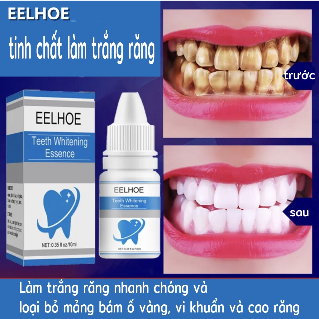 Tinh Chất Làm Trắng Răng Tinh chất làm sạch răng 10ml  Loại Bỏ Mảng Bám Và Vết Bẩn Mang Lại Hàm Răng Trắng Sáng giúp răng chắc khỏe và trắng sáng tự nhiên