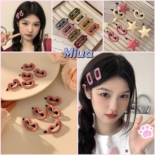 miumiua🔮1 Cái Kẹp Tóc Ngôi Sao y2k, Kẹp Tóc Mái Mỏ Vịt Trái Tim Hàn Quốc Màu Hồng Nhiều Màu Cute Mini Cho Bé đồ 1k