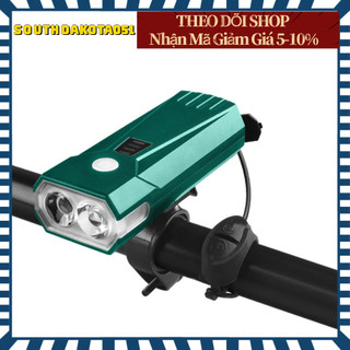 Đèn Pha Xe Đạp Có Còi - Đèn pha phía trước xe đạp LED có thể sạc lại để đi ban đêm
