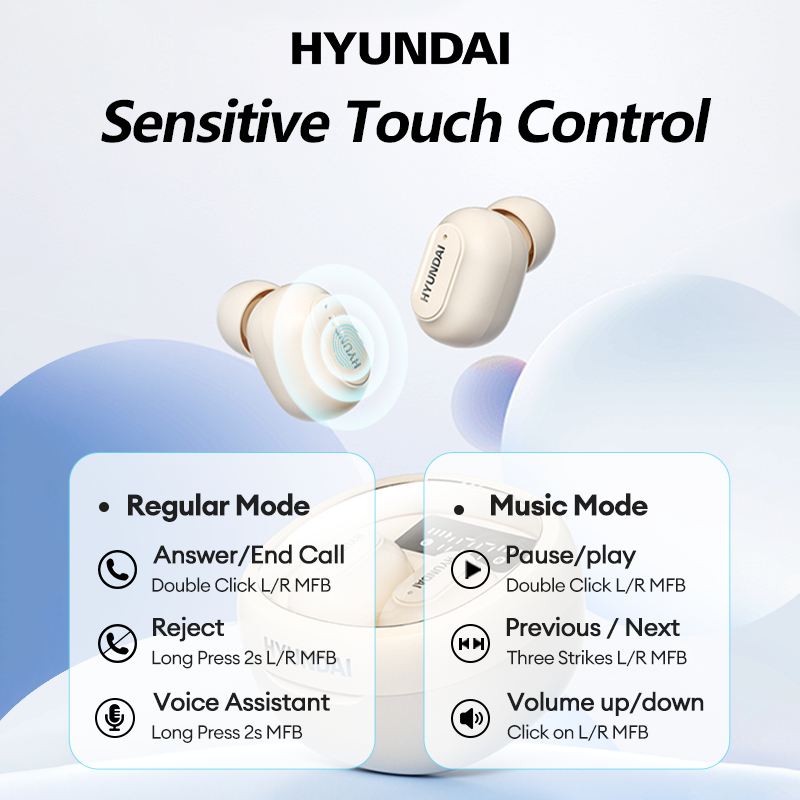 Tai Nghe Bluetooth Không Dây Hyundai HY-T11 Âm Thanh Nổi HD Chuyên Dụng Cho Wireless