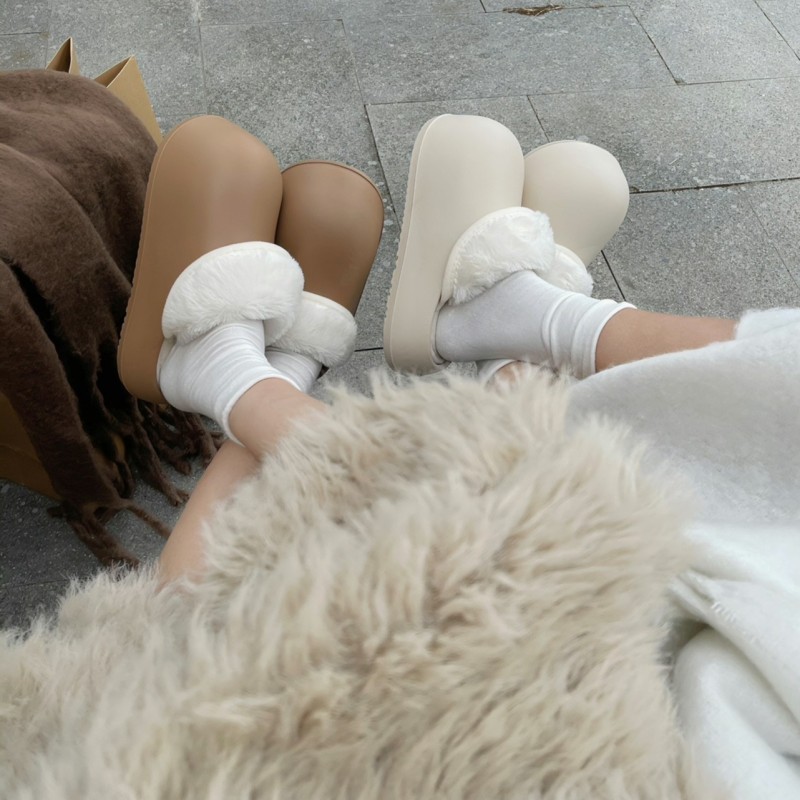 Dép bông Dép Lông dép Thể Tháo Rời Cho Nữ bánh mì nữ đi trong nhà