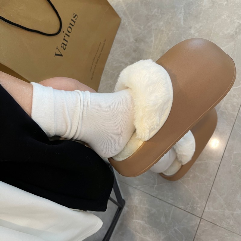 Dép bông Dép Lông dép Thể Tháo Rời Cho Nữ bánh mì nữ đi trong nhà