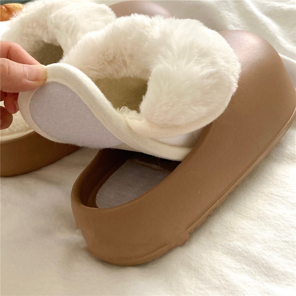 Dép bông Dép Lông dép Thể Tháo Rời Cho Nữ bánh mì nữ đi trong nhà