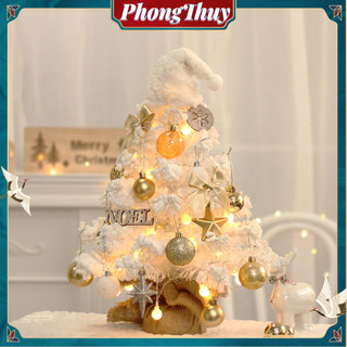 Cây thông Noel Mini để bàn 50cm có đèn LED Trang trí Giáng sinh
