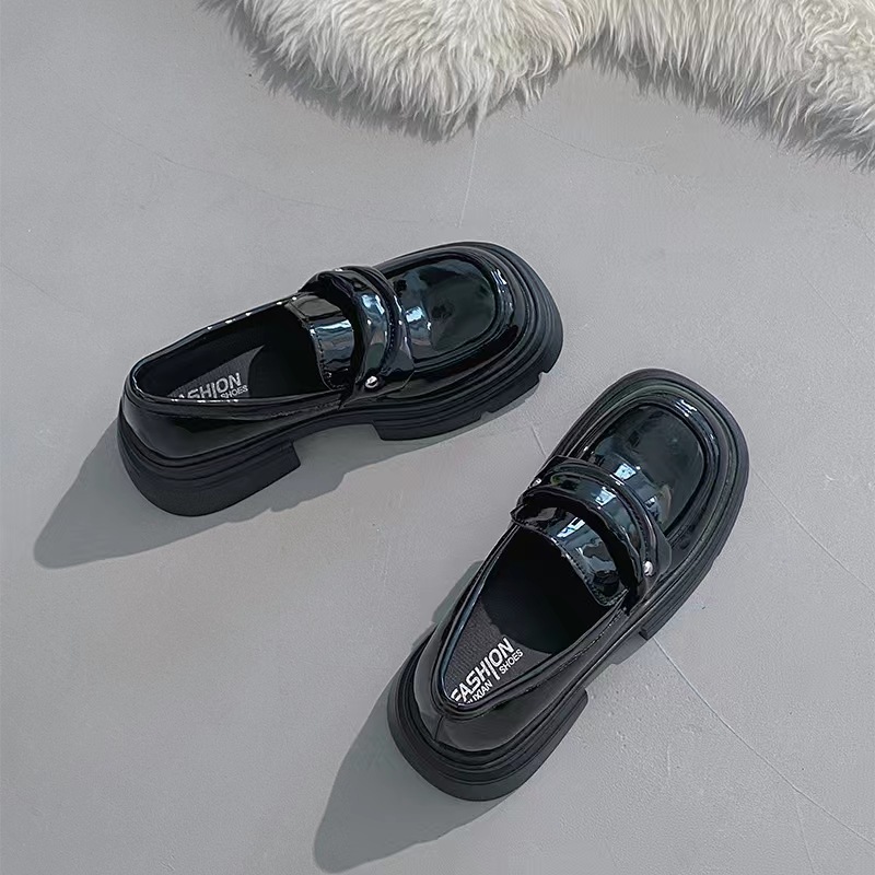Giày Lười Đế Dày 6cm Chống Trượt Phong Cách Thời Trang Mới 2023