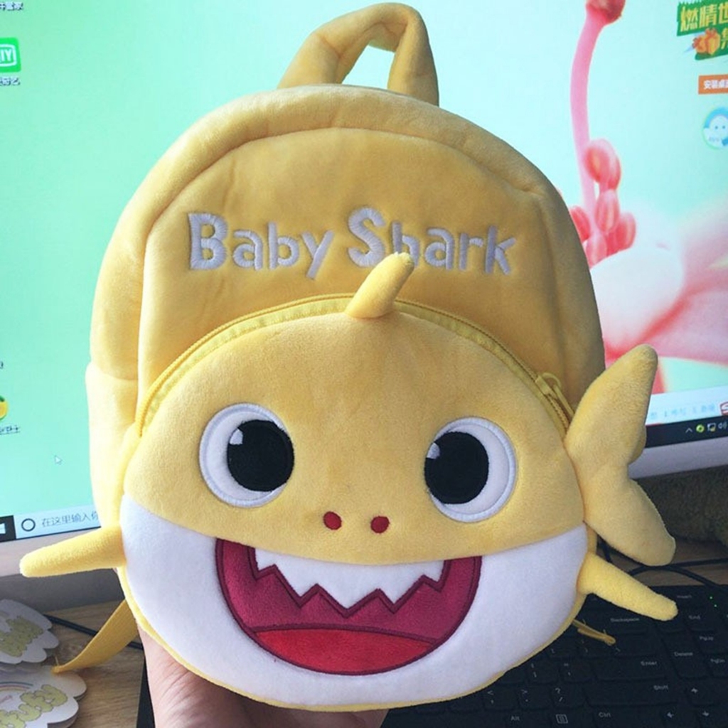 Ba Lô Siêu Mềm Hình Cá Mập / Cún Con Dễ Thương Cho Bé 1-6 Tuổi