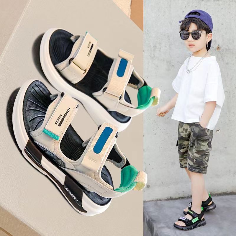 Giày Sandal Đế Mềm Cỡ Lớn Vừa Thời Trang Mùa Hè Dành Cho Bé Trai