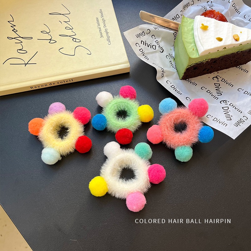 Dây Buộc Tóc Lông Nhung Màu Kẹo Hồng Vàng Dễ Thương Thời Trang Mới Nhất Cho Nữ