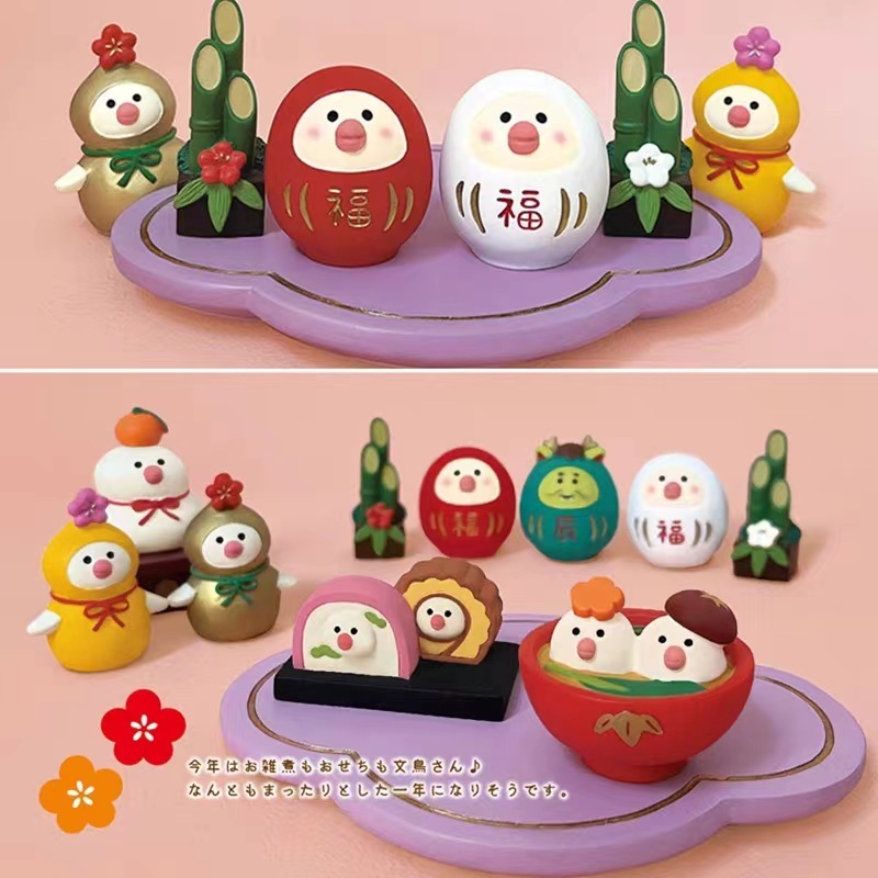 Phụ Kiện Chuyên Dụng Dành Cho Xe Hơi❤D23-14 Đồ Chơi Bằng Nhựa resin Hình Chim Năm Mới Trung Hoa Kích Thước Nhỏ Dễ Thương Làm Quà Tặng Trang Trí Nhà Cửa