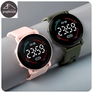 Popkozzi đồng hồ điện tử chống thấm nước có đèn led