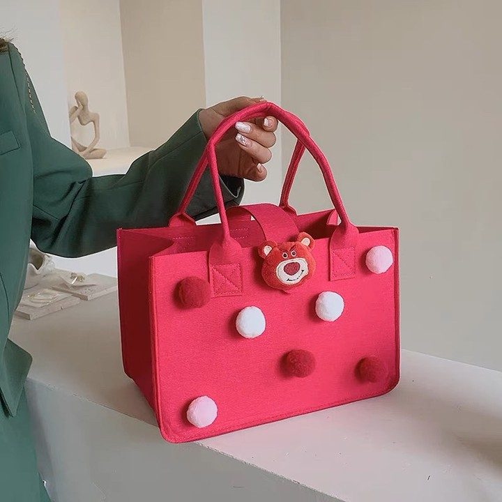 HT XIANSHENG Hoạt Hình Túi Xách Hình Đám Mây Nhiều Màu Sắc Dễ