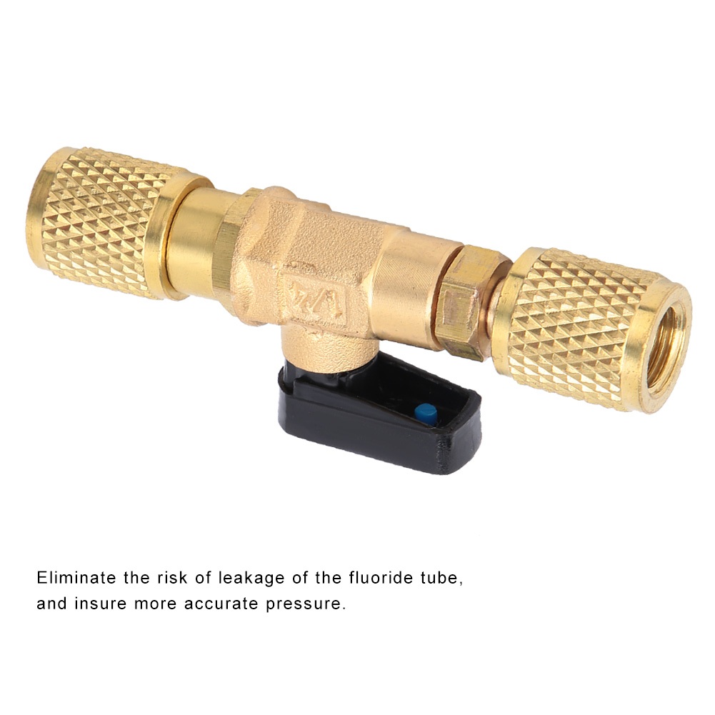 Bộ chuyển đổi van bi làm lạnh bằng đồng thau Đầu nối G1/4'' Dustrial L.