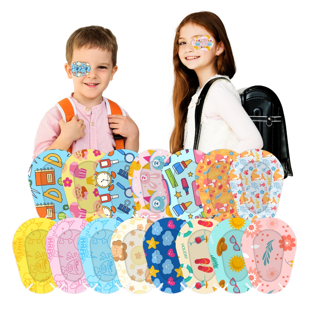 Set 90 Mặt Nạ Mắt 15 Kiểu Hoạt Hình Dùng Một Lần Cho Trẻ Em