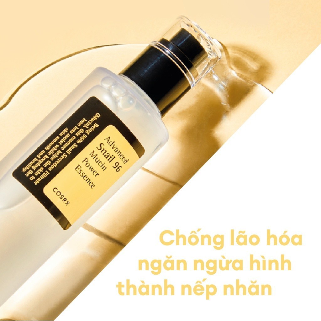 Tinh Chất Ốc Sên Tiên Tiến COSRX Advanced Snail 96 Mucin Power Essence 100ml dưỡng ẩm, hỗ trợ tái tạo làn da