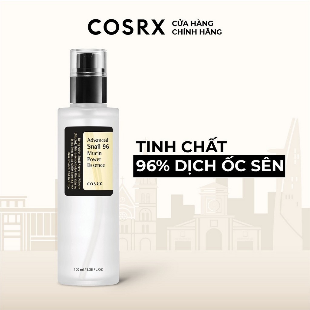 Tinh Chất Ốc Sên Tiên Tiến COSRX Advanced Snail 96 Mucin Power Essence 100ml dưỡng ẩm, hỗ trợ tái tạo làn da