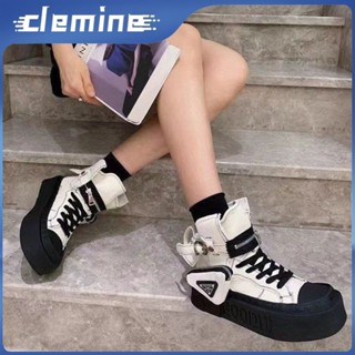 Giày denim Cổ Cao Thiết Kế Xẻ Rách Thời Trang Cho Nữ