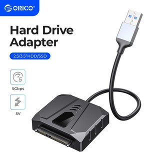 Bộ chuyển đổi orico sata / ide sang usb 3.0 sata 5gbps với vỏ silicone cho ổ cứng hdd / ssd cd rom 2.5 / 3.5
